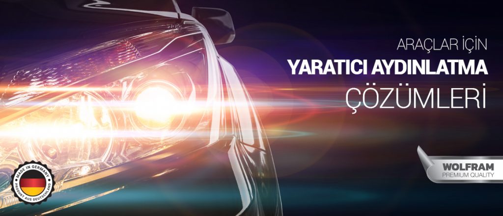 WOLFRAM Üstün Alman Kalitesi Ampülleri Stoklarımızda!